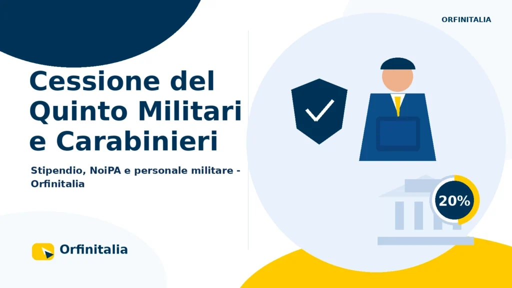 Cessione del Quinto per personale delle Forze Armate e Carabinieri