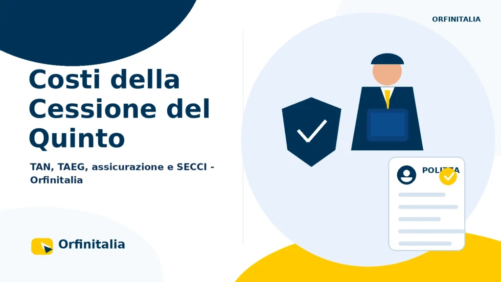 Costi della Cessione del Quinto con TAN TAEG e assicurazione