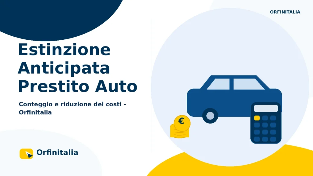 Estinzione anticipata di un finanziamento auto