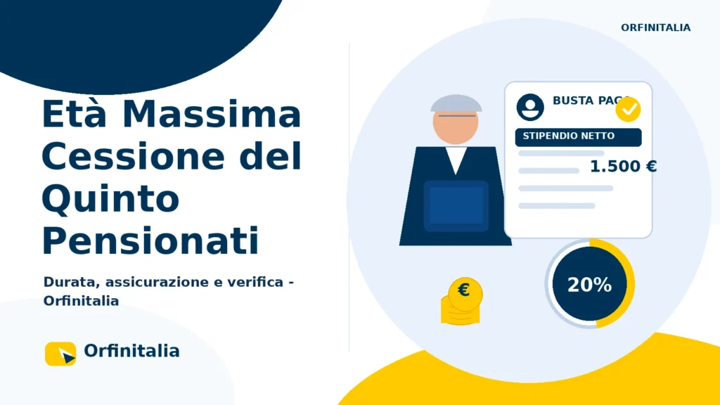 Età massima e durata della Cessione del Quinto per pensionati