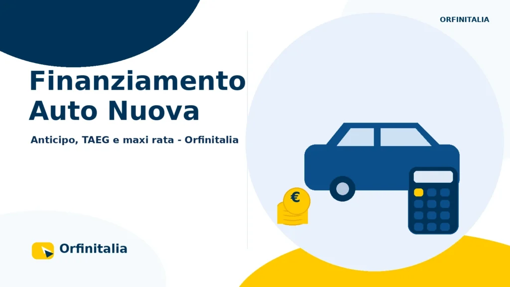 Finanziamento di un'auto nuova in concessionaria