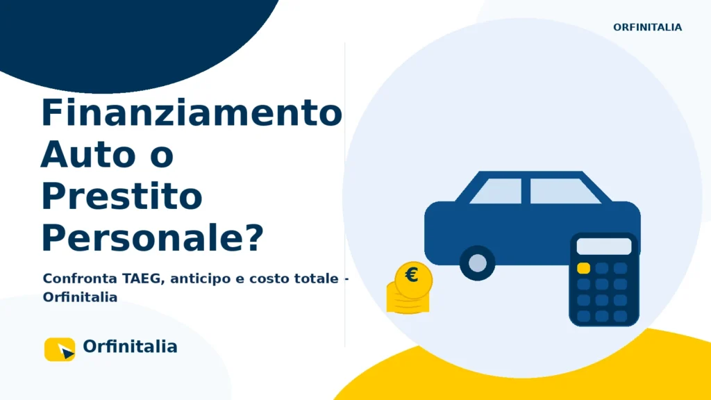 Confronto tra finanziamento auto in concessionaria e prestito personale