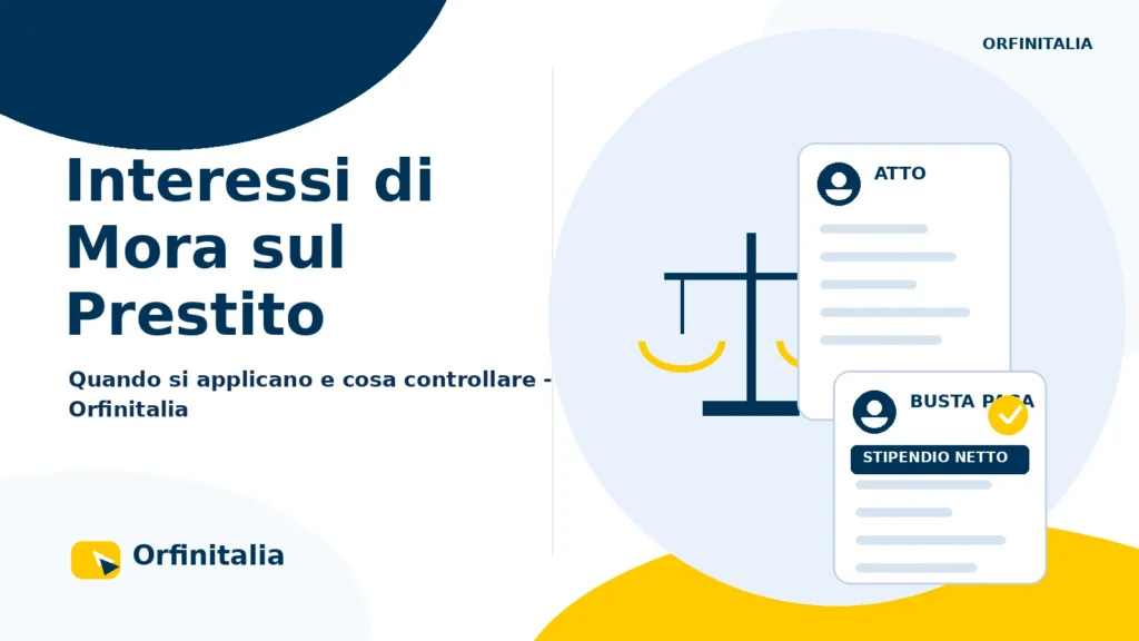 Interessi di mora su una rata del prestito pagata in ritardo
