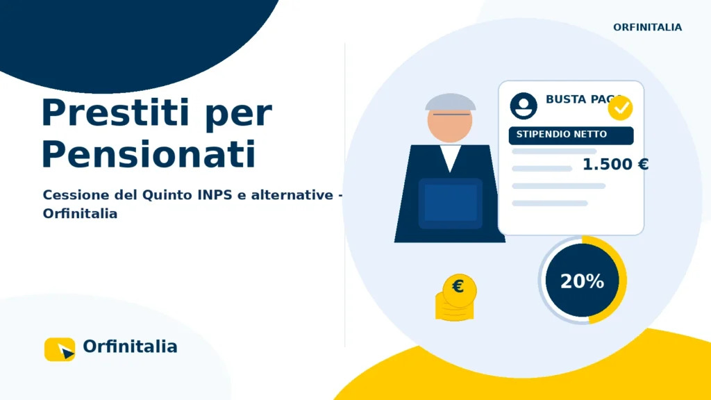 Prestiti per pensionati con Cessione del Quinto INPS e prestito personale
