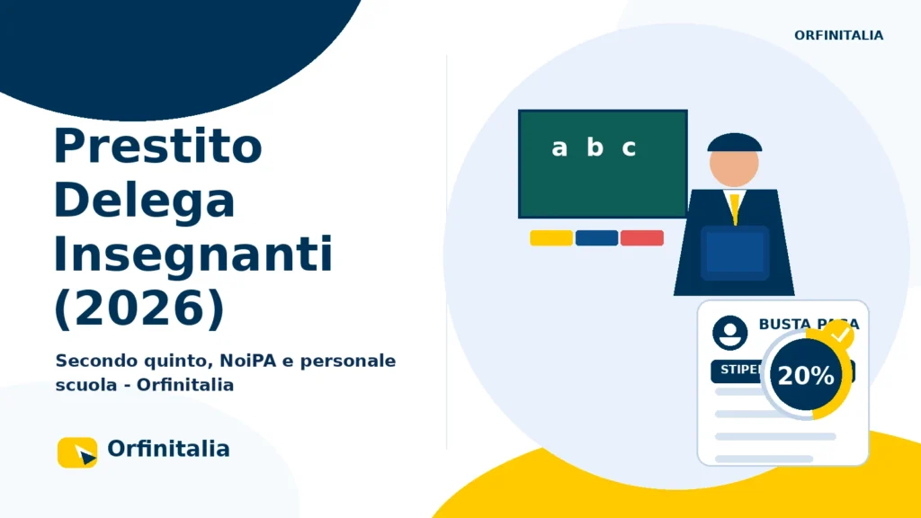 Prestito delega per insegnanti docenti e personale ATA