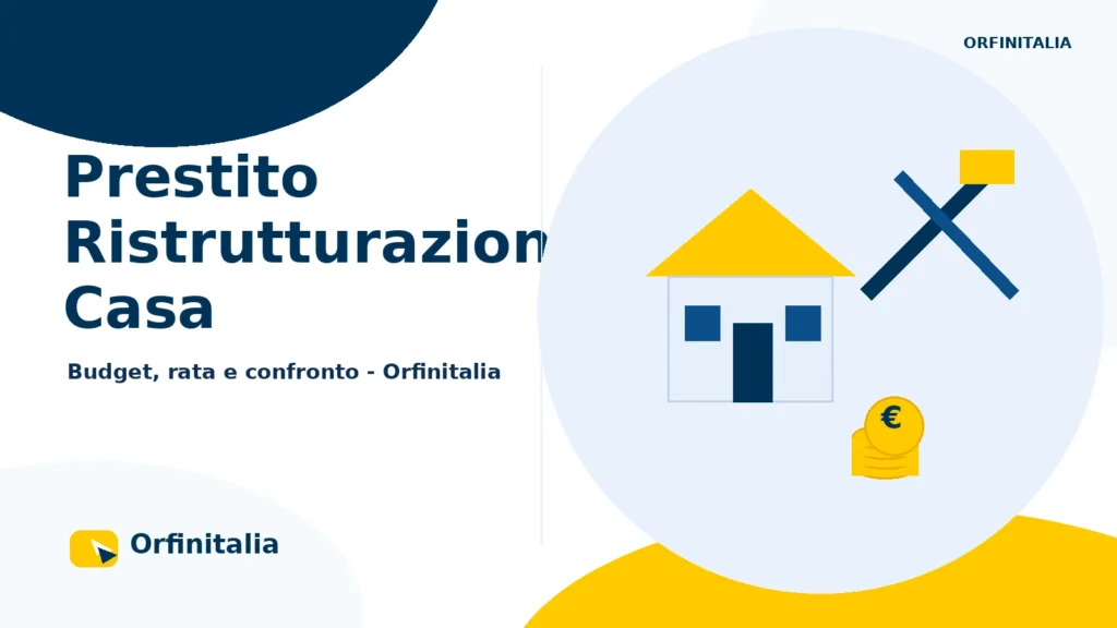 Prestito personale per ristrutturare casa e finanziare i lavori