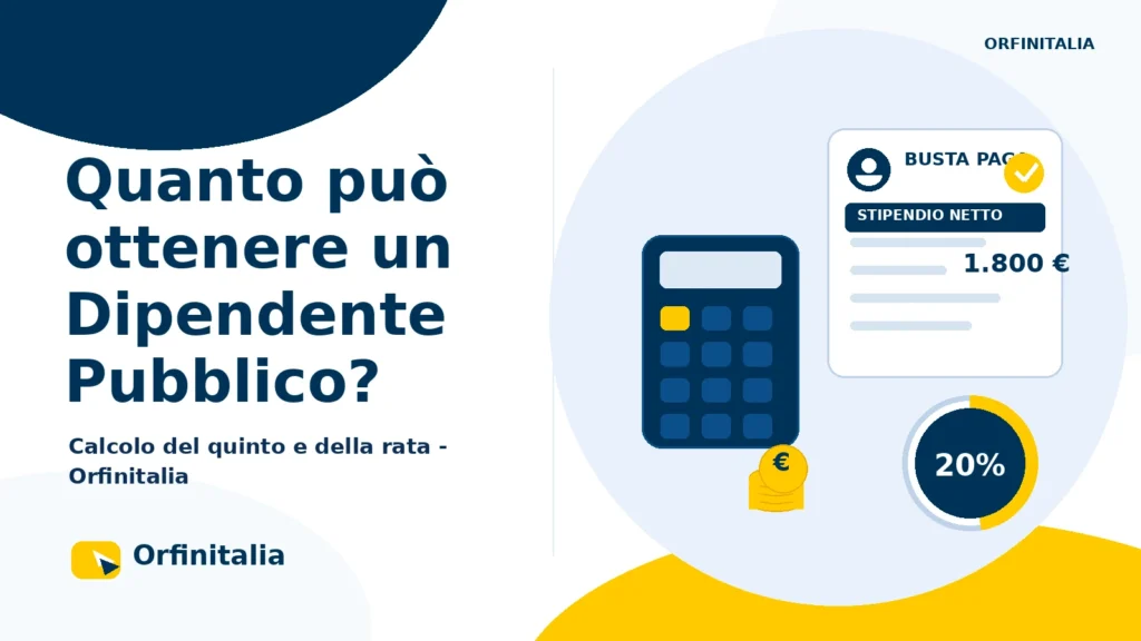 Calcolo della Cessione del Quinto su stipendio di dipendente pubblico