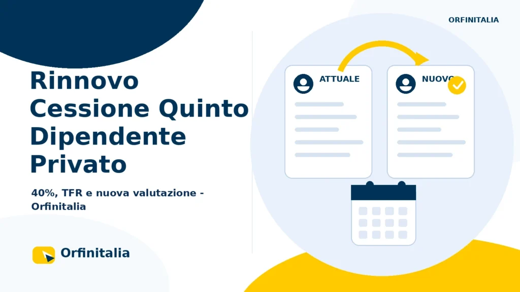 Rinnovo Cessione del Quinto di un dipendente privato