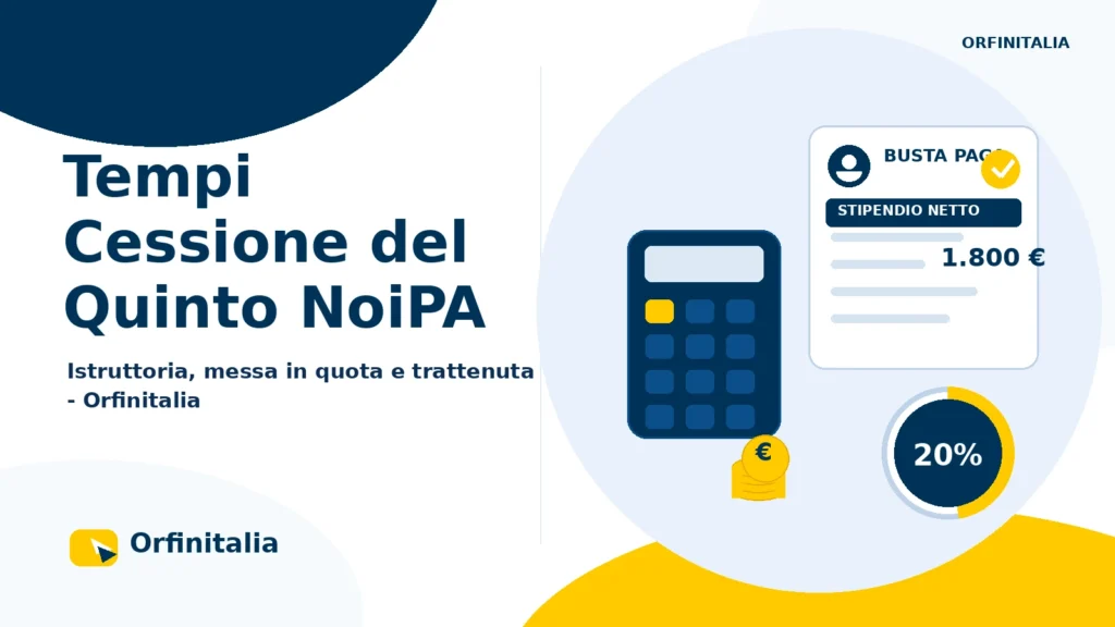 Tempi della Cessione del Quinto NoiPA e messa in quota