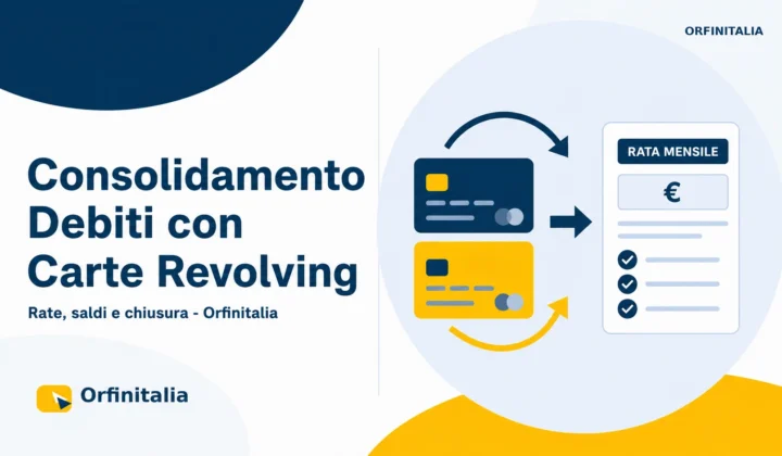 Consolidamento debiti con carte revolving: rate, saldi e chiusura