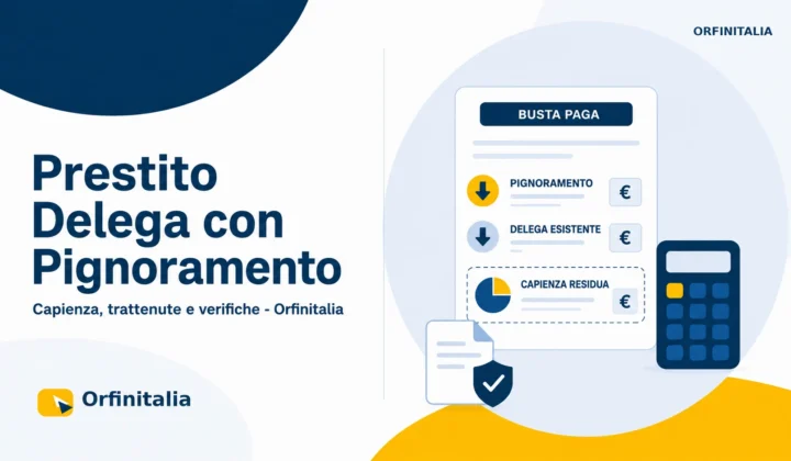 Prestito Delega con pignoramento: capienza, trattenute e verifiche