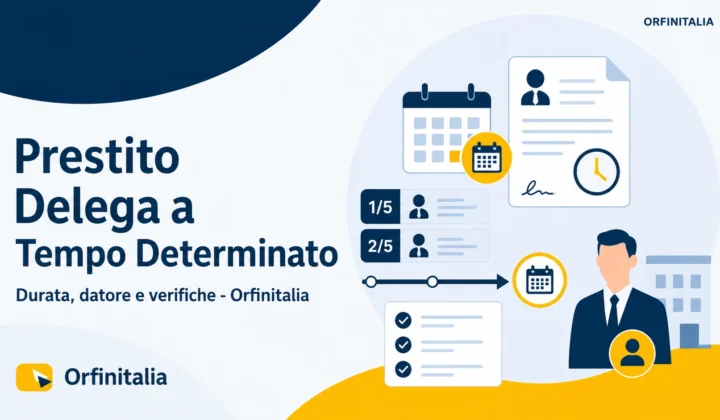 Prestito Delega a tempo determinato: durata, datore e verifiche