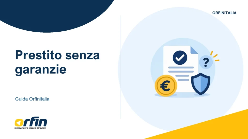 Illustrazione della guida: Prestito senza garanzie: che cosa significa davvero e chi può ottenerlo